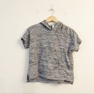 Athleta Girl‎ Hooded Kangaroo Pocket Tee Gray Size Medium